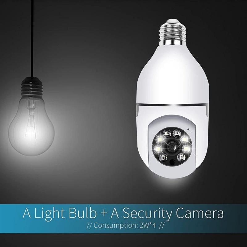 Set 2 Camere IP, WI-FI, HD, Smart-Bulb, tip Bec cu Senzor de Miscare si Aplicatie Telefon - eSeller.ro - Inovăm pentru confortul tău