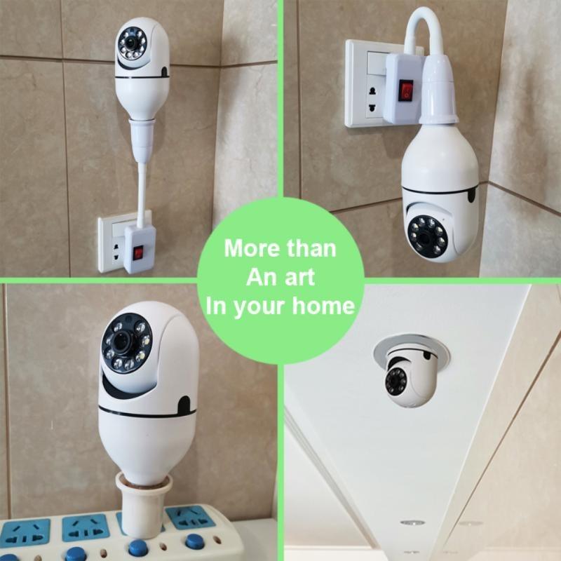 Set 2 Camere IP, WI-FI, HD, Smart-Bulb, tip Bec cu Senzor de Miscare si Aplicatie Telefon - eSeller.ro - Inovăm pentru confortul tău