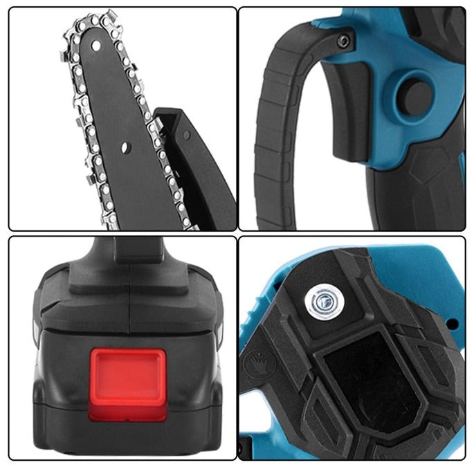 Drujba Fierastrau cu 2 Acumulator 36V, lama 6 inch/15 cm, 2 lanturi, fara fir, portabil