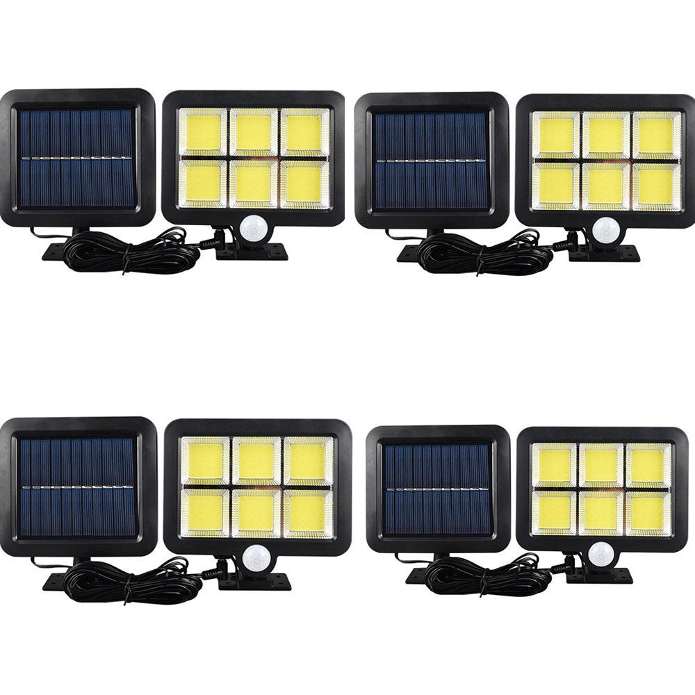 Set 4x Lampi 100 Led COB, 100W cu Incarcare Solara, Rezistenta la apa, cu Senzor de miscare - eSeller.ro - Inovăm pentru confortul tău