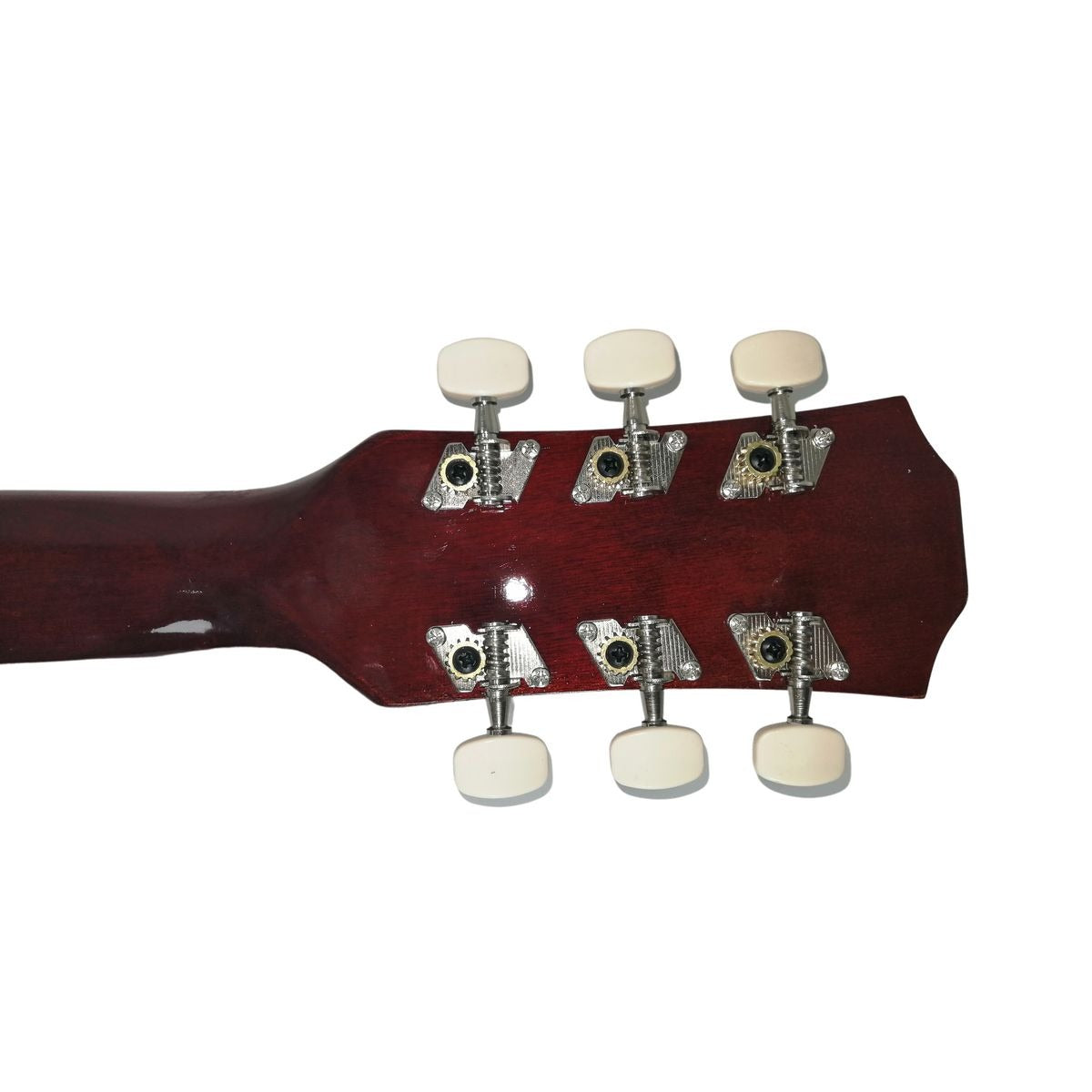 Chitară Acustică 4/4, Visinie, 6 Corzi Metalice, 20 Taste, Ideală pentru Începători