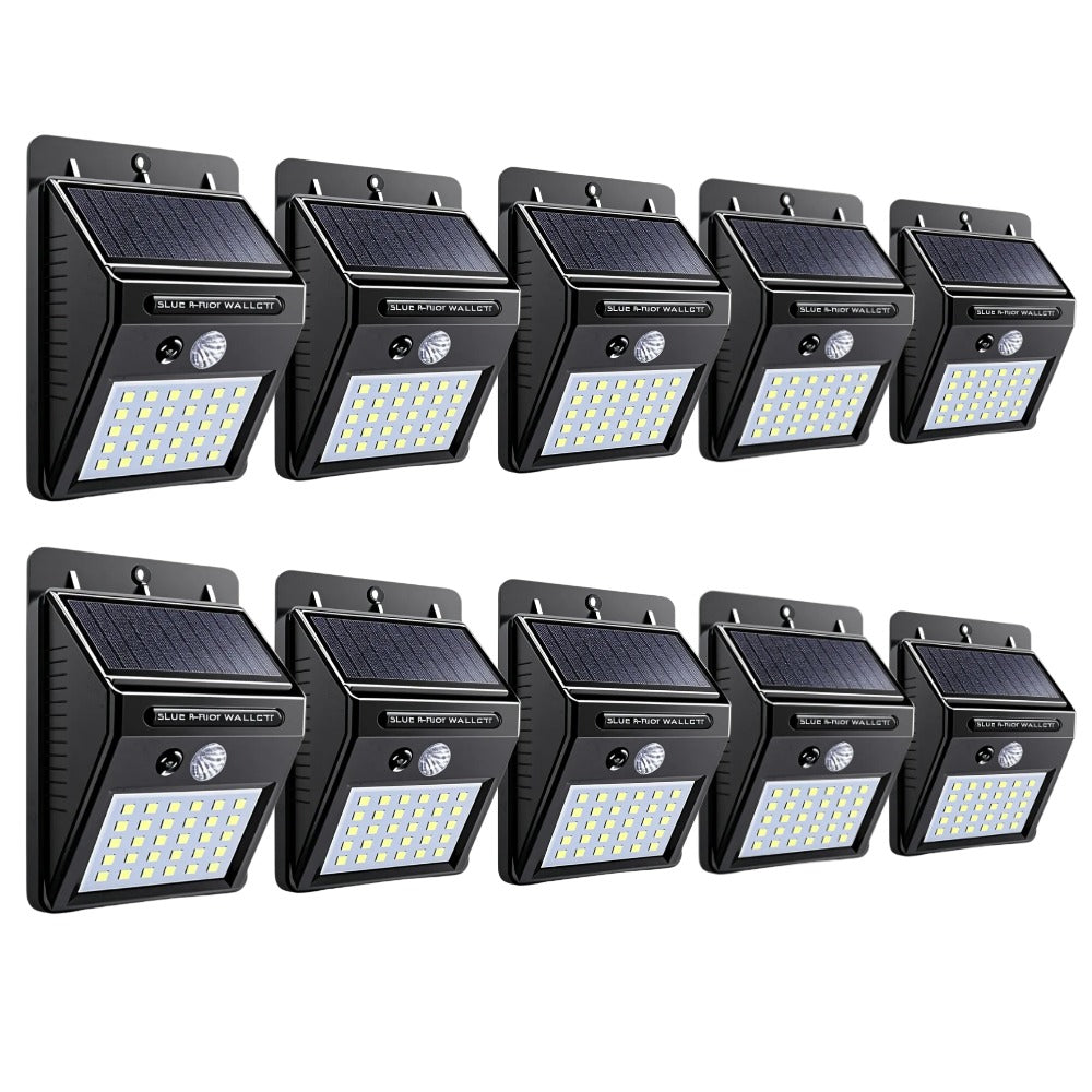 SET 10 Lampi solare de perete cu senzor miscare 30 LED