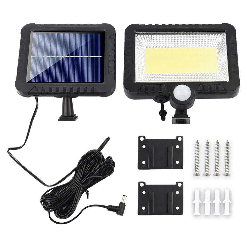 Lampa cu incarcare Solara, 100 LED-uri COB, 100W, Waterproof IP65 si Senzor de miscare - eSeller.ro - Inovăm pentru confortul tău