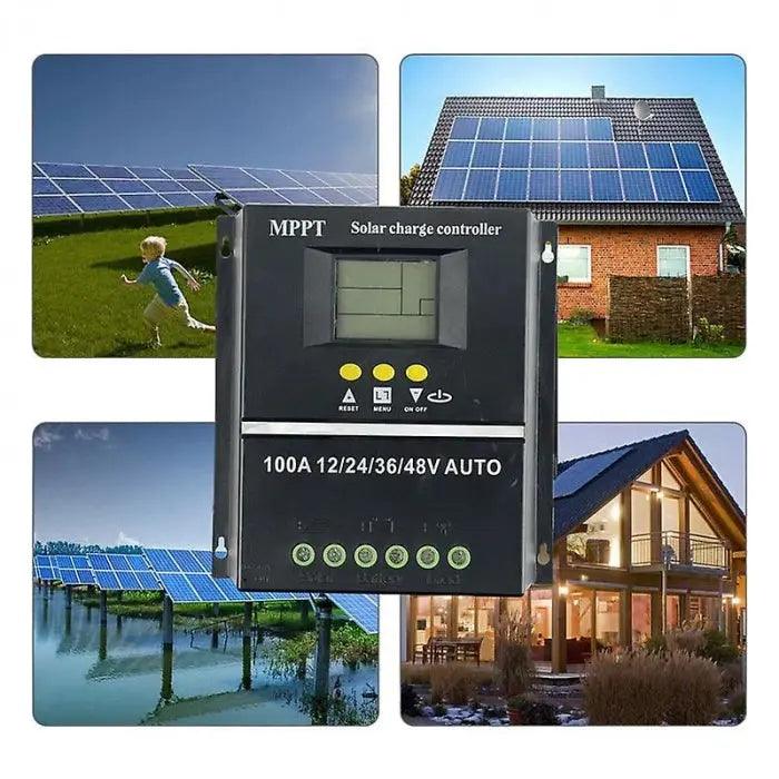 Controler solar, MPPT,12V/24V/36V/48V, 100A, display LCD, 7 moduri de functionare - eSeller.ro - Inovăm pentru confortul tău