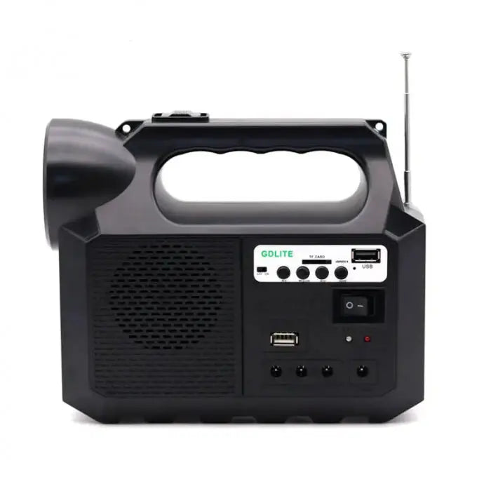 Kit Solar Portabil GDLite GD-8017M, Panou solar, USB, Bluetooth, Radio FM, MP3, Lanterna LED, 3 Becuri Incluse, Incarcare telefonica - eSeller.ro - Inovăm pentru confortul tău