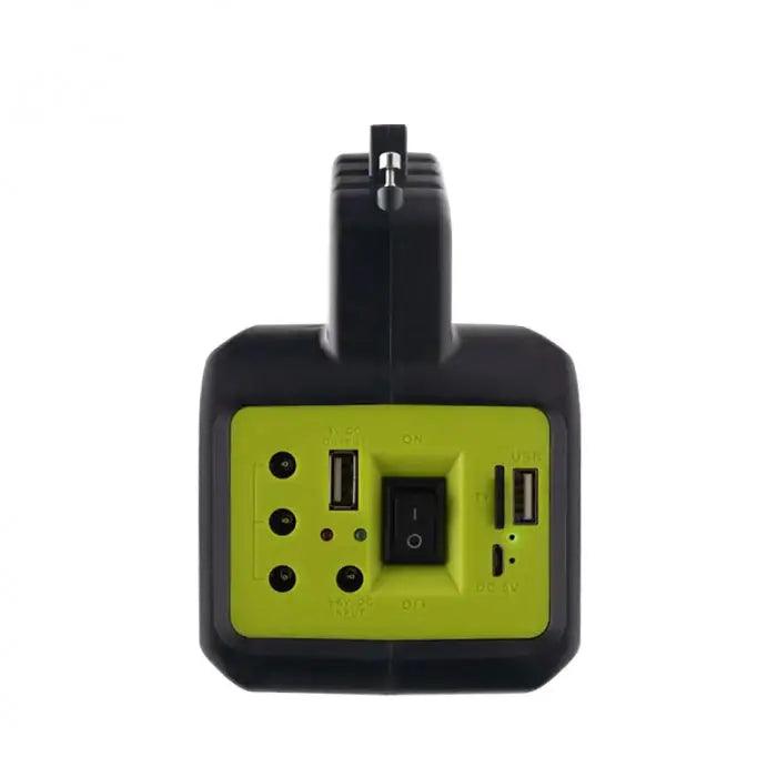 Kit Solar Portabil GDLite GD-2000A, Panou solar, USB, Bluetooth, Radio FM, MP3, Lanterna LED, 3 Becuri Incluse, Incarcare telefonica, Alimentare 220V - eSeller.ro - Inovăm pentru confortul tău