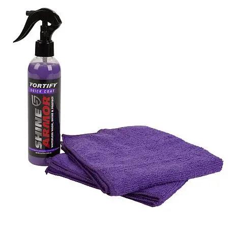 Kit intretinere auto, Ceara lichida Shine Armor 236 ml + Laveta microfibra 3 in 1 - eSeller.ro - Inovăm pentru confortul tău