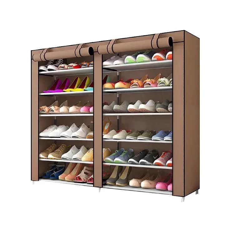 Dulap dublu textil pentru incaltaminte, 118 x 30 x 120 cm - eSeller.ro - Inovăm pentru confortul tău