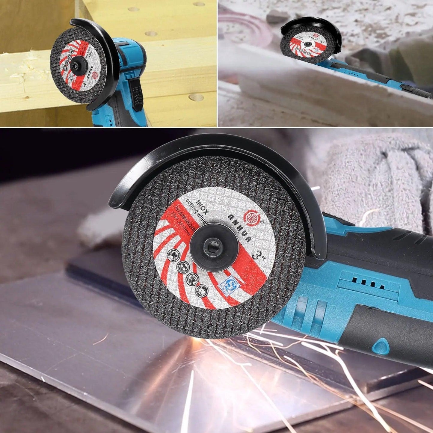 Mini Polizor Unghiular Flex Electric cu 2 acumulatori, Portabil, 12v, Disc 76MM - eSeller.ro - Inovăm pentru confortul tău