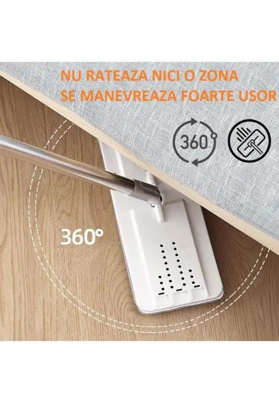 Mop profesional cu doua cuve de spalare si uscare + 2 rezerve cadou - eSeller.ro - Inovăm pentru confortul tău