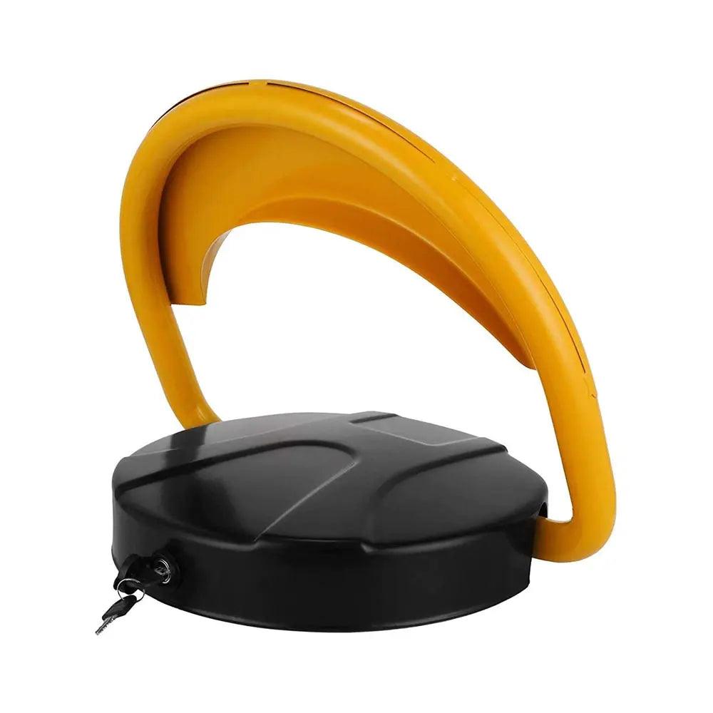 Blocator loc parcare automat, cu 2 telecomenzi si alarma, suporta 2 tone, Galben/Negru, rezistent intemperii - eSeller.ro - Inovăm pentru confortul tău