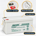 Acumulator Solar Gel Jarrett 12 V 200 Ah