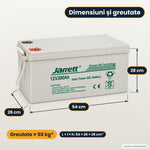 Acumulator Solar Gel Jarrett 12 V 200 Ah