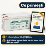 Acumulator Solar Gel Jarrett 12 V 200 Ah