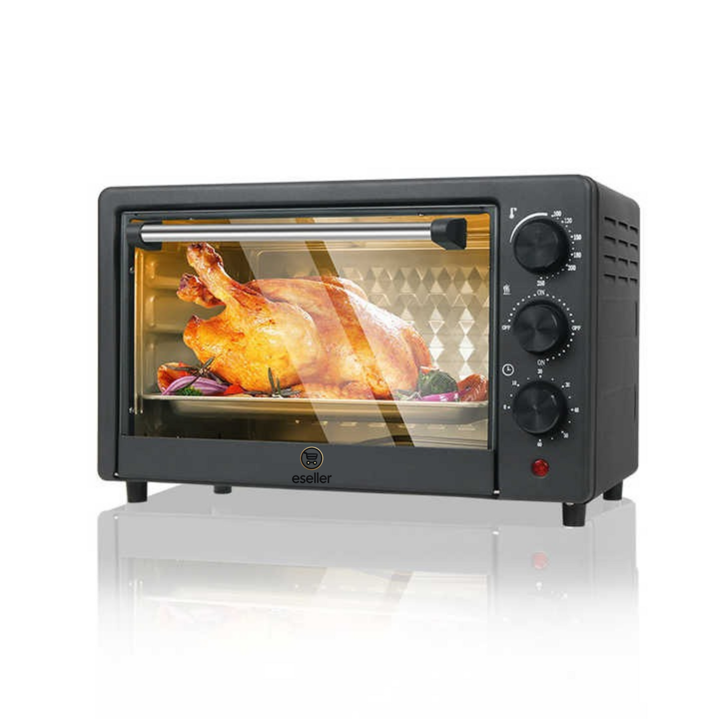 Cuptor Electric de Bucatarie 2600W – Leihmann 48L, Tava de Copt, Gratar si Functie de Rotisor