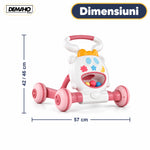Premergător de Activități 3 în 1 DEMAHO, Lumini și Muzică, Mingi Colorate, Jucării Detașabile, Roți Antiderapante, Pliabil, 6-36 Luni