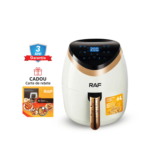 Air Fryer RAF 5234W - Friteuza cu Aer Cald, Fara Ulei, Capacitate 6L, 2400W, Alb - eSeller.ro - Inovăm pentru confortul tău