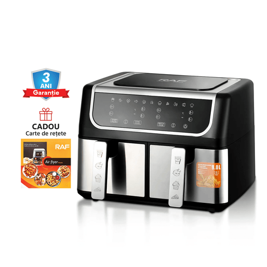 Air Fryer RAF 5262 - Friteuza cu Aer Cald, Fara Ulei, Capacitate 9L, 1700W - eSeller.ro - Inovăm pentru confortul tău