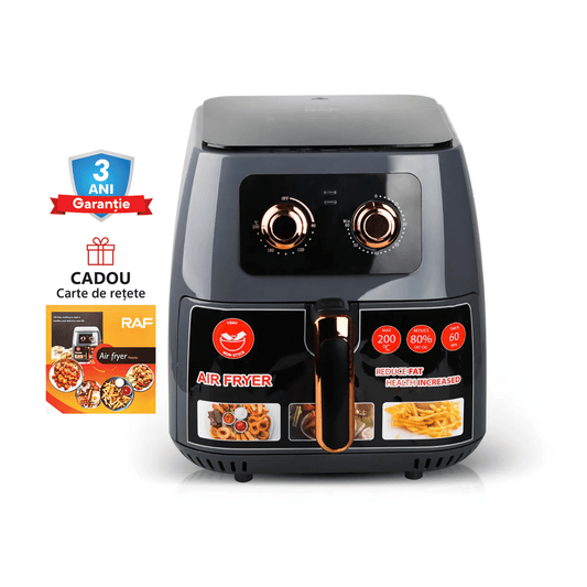 Air Fryer RAF 5294 - Friteuza cu Aer Cald, Fara Ulei, Capacitate 8L, 1700W - eSeller.ro - Inovăm pentru confortul tău