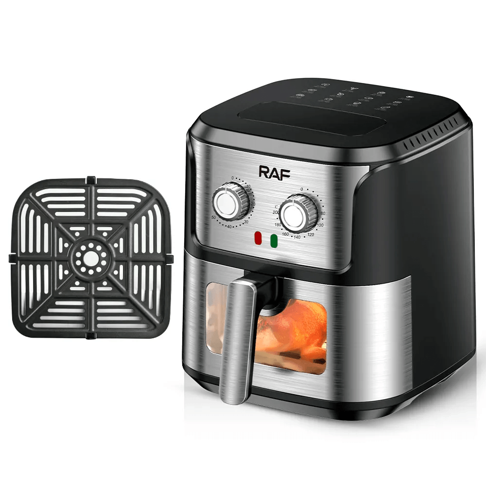 Air Fryer RAF 5329 - Friteuza cu Aer Cald, Fara Ulei, Capacitate 6.8L, 1600W, Negru - eSeller.ro - Inovăm pentru confortul tău