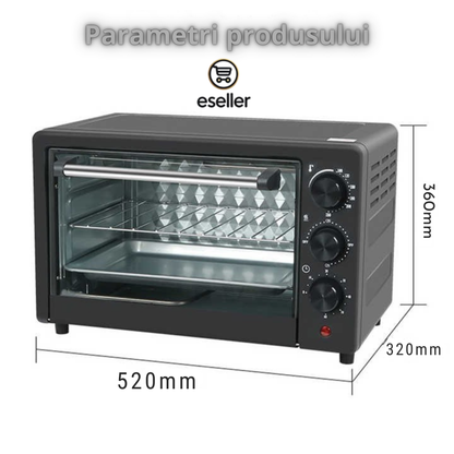 Cuptor Electric de Bucatarie 2600W – Leihmann 48L, Tava de Copt, Gratar si Functie de Rotisor