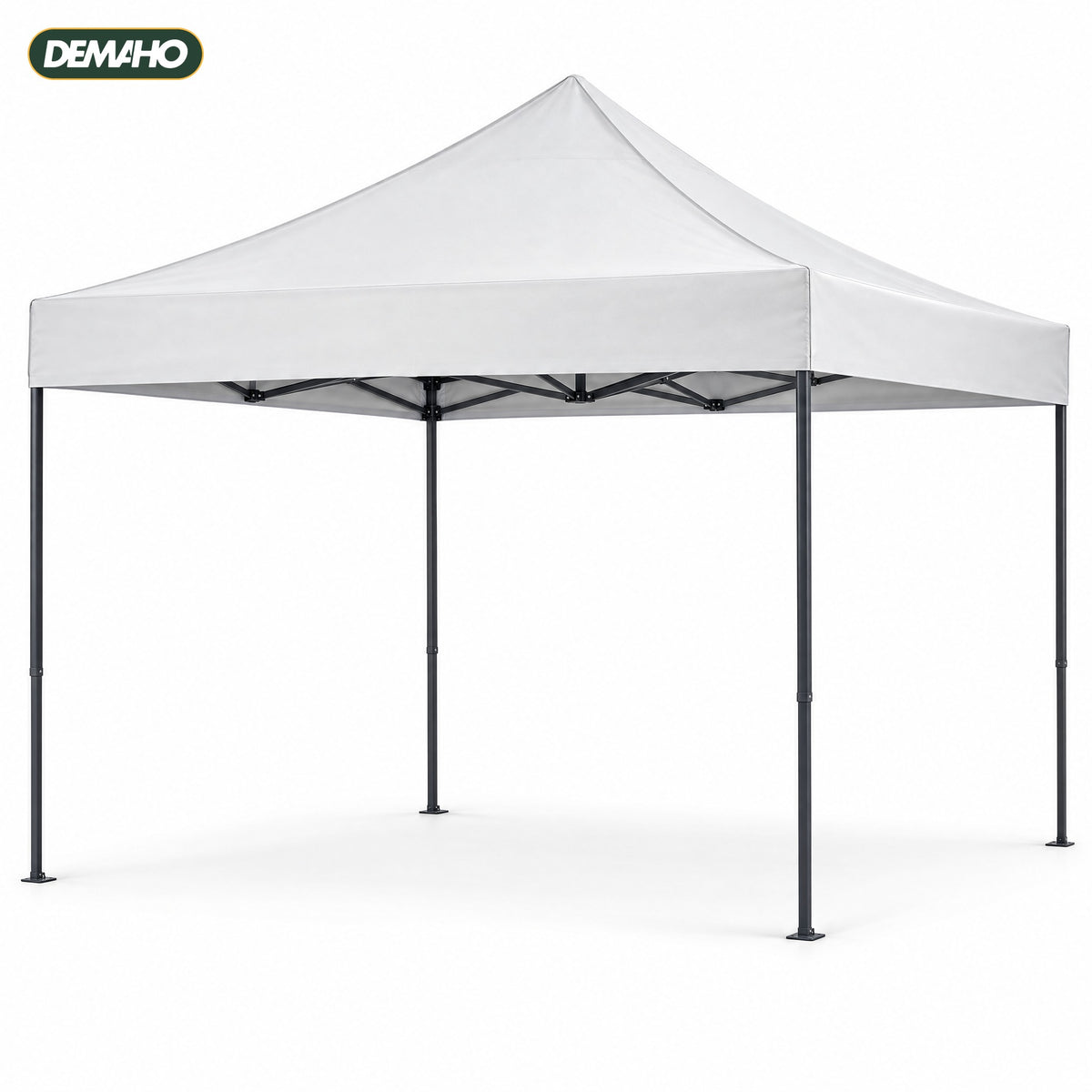 Cort Pavilion Pliabil 3 x 3 m DEMAHO, Cadru din Oțel tip Acordeon, Acoperiș Impermeabil, Montaj Rapid fără Unelte, pentr