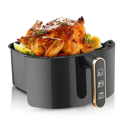 Air Fryer RAF-5324B - friteuza cu aer cald, fara ulei, capacitate 6L, 1500W, negru + CADOU CARTE DE RETETE - eSeller.ro - Inovăm pentru confortul tău