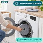Set Mop Rotativ cu Auto-Spălare, Găleată cu Apă Curată și Murdară Separate, Stoarcere 360°, Mâner Telescopic din Inox, 2