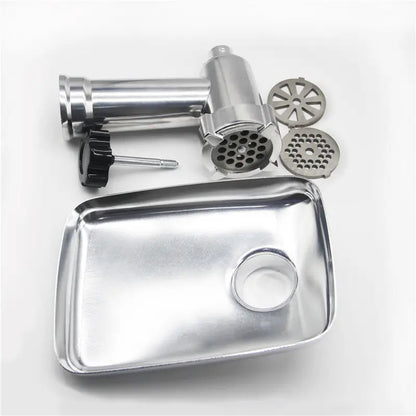 Masina de Tocat Carne Electrica Inox, 2200W, Functie Reverse, Accesorii Carnati si Kibbe