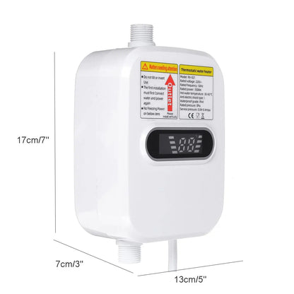 Boiler electric instant pentru apa calda, cu afisaj digital, 3500W