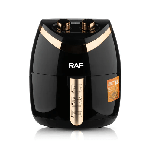 Friteuza cu aer cald AirFryer, RAF 5232 Negru, capacitate 5.8L si programe prestabilite , control mecanic - eSeller.ro - Inovăm pentru confortul tău