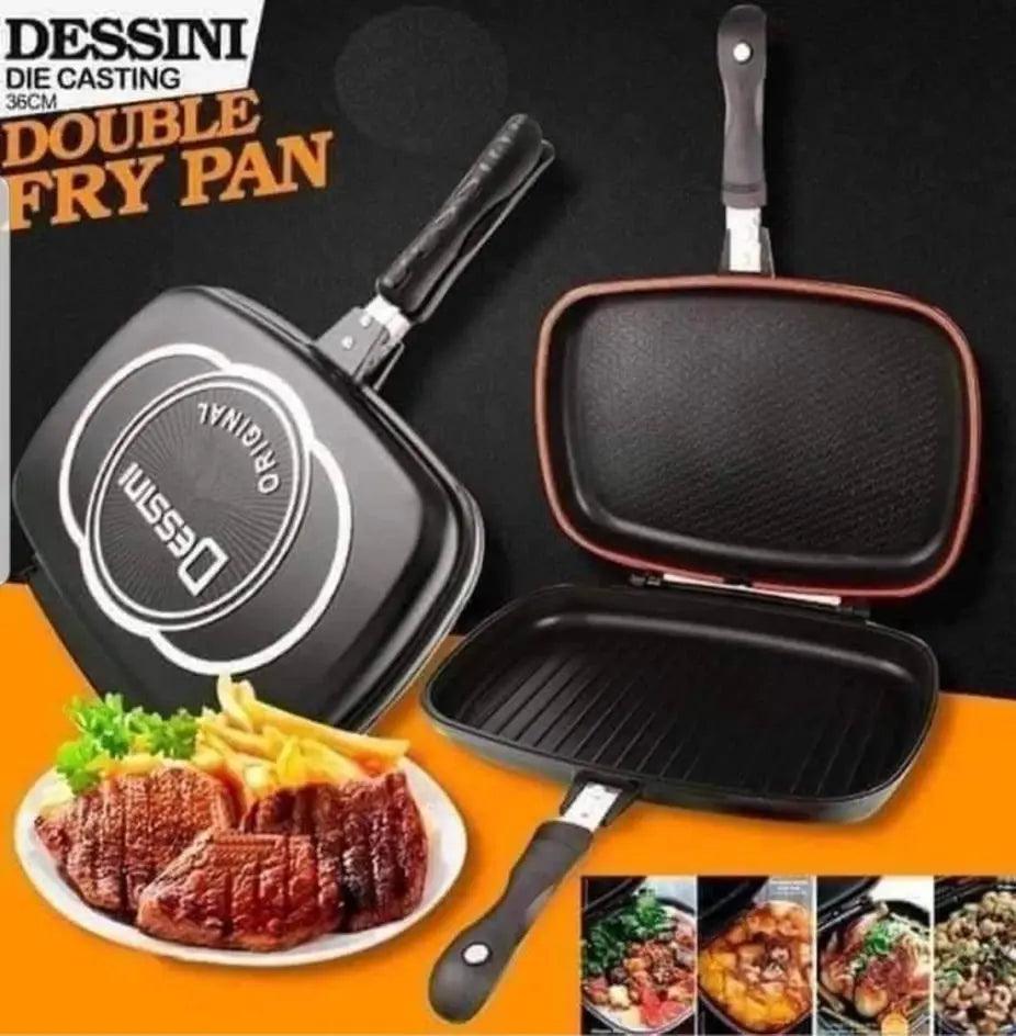 PACHET PROMO: Tigaie dubla grill Dessini Italy + Aparat pentru preparat mini vafe/gofre - eSeller.ro - Inovăm pentru confortul tău