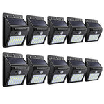SET 10 Lampi solare de perete cu senzor miscare 30 LED
