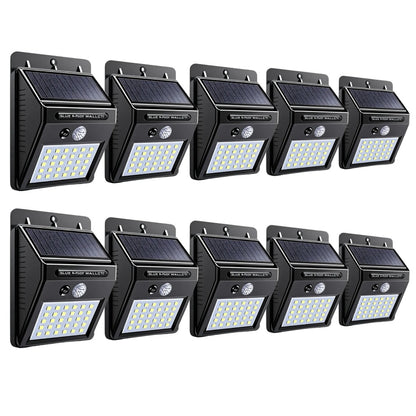 SET 10 Lampi solare de perete cu senzor miscare 30 LED