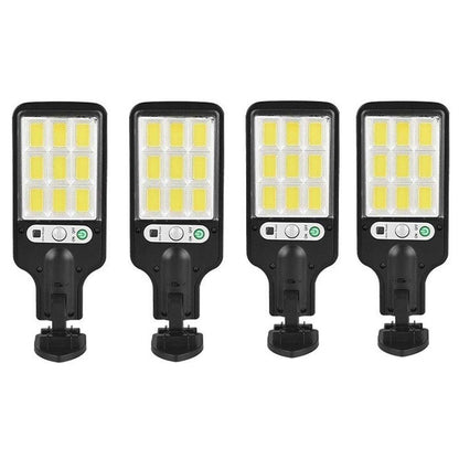 Set 4x Lampi Solare, 100W cu LED-uri COB si Telecomanda inclusa si Senzor de miscare - eSeller.ro - Inovăm pentru confortul tău