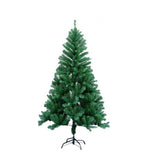 Brad Artificial de Crăciun 180cm cu Suport + Cadou Accesorii: Instalație 100 LED-uri, 24 Globuri, Beteală și Vârf