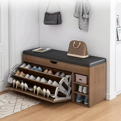 Dulap pentru pantofi tip bancheta Maro, 6 rafturi, 100x34x50 cm