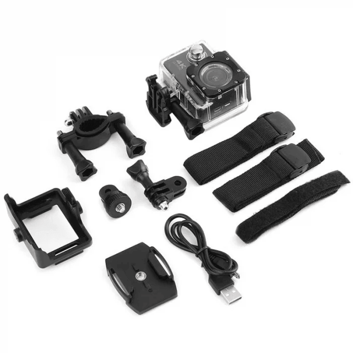 Camera Sport Full HD 1080p, cu accesorii de prindere pentru bicicleta si casca - eSeller.ro - Inovăm pentru confortul tău