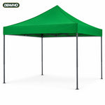 Cort Pavilion Pliabil 3 x 3 m DEMAHO, Cadru din Oțel tip Acordeon, Acoperiș Impermeabil, Montaj Rapid fără Unelte, pentr