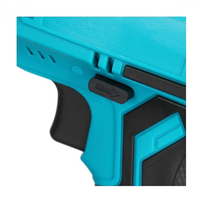 Fierastrau electric tip sabie DEMAHO®, cu 2 acumulatori 48V 5000 mAh, 4 panze, valiza de transport, Albastru