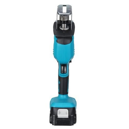 Fierastrau electric tip sabie DEMAHO®, cu 2 acumulatori 48V 5000 mAh, 4 panze, valiza de transport, Albastru