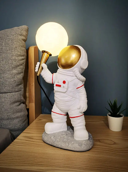 Lampă Decorativă de Birou Tip Astronaut, Lampa în Formă de Lună 3D, Lumină de Noapte pentru Camera Copiilor, Sufragerie, Dormitor, Coridor de Noapte,