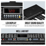 Orga electronica MK-2108 61 clape, 255 ritmuri, 255 timbre, 50 melodii demonstrative, 5 octave, clape luminate led, functii invatare 3 lectii, functii inregistrare si redare, usb, mp3, afisaj lcd, suport part