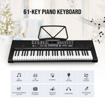 Orga electronica MK-2108 61 clape, 255 ritmuri, 255 timbre, 50 melodii demonstrative, 5 octave, clape luminate led, functii invatare 3 lectii, functii inregistrare si redare, usb, mp3, afisaj lcd, suport part