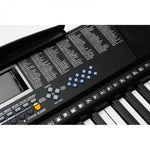 Orga electronica MK-2108 61 clape, 255 ritmuri, 255 timbre, 50 melodii demonstrative, 5 octave, clape luminate led, functii invatare 3 lectii, functii inregistrare si redare, usb, mp3, afisaj lcd, suport part