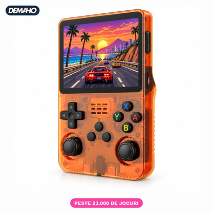 Consolă Retro Portabilă R36S, Peste 14.000 de Jocuri Incluse, 21 de Emulatoare, Ecran IPS 3,5", 2 Joystick-uri, Încărcar