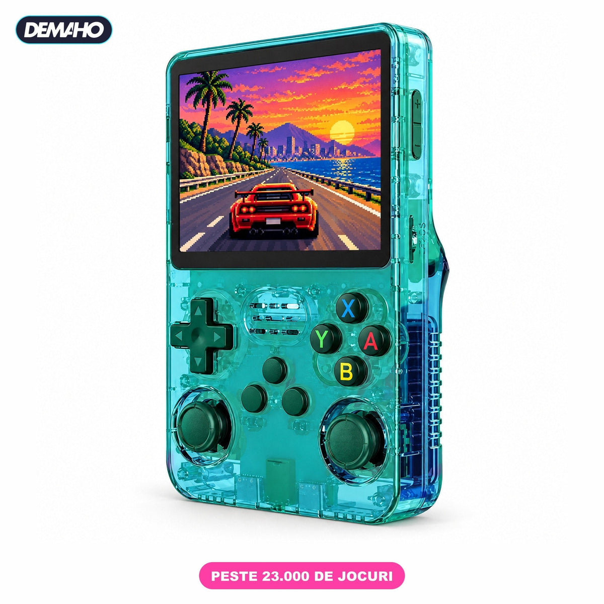 Consolă Retro Portabilă R36S, Peste 14.000 de Jocuri Incluse, 21 de Emulatoare, Ecran IPS 3,5", 2 Joystick-uri, Încărcar