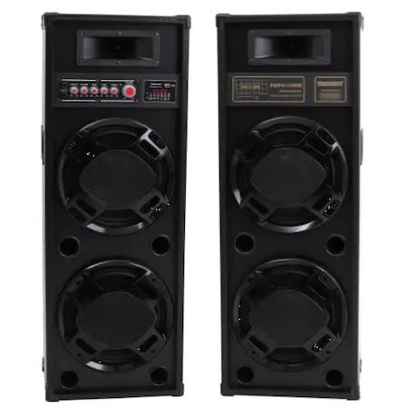 Set Boxe Active Profesionale 2308sm 600W, 95cm Inaltime, 4 Difuzoare 25CM, Bass Foarte Puternic, Karaoke, Conexiune Bluetooth, USB, RadioFM, Ecran LCD,