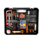 Mașina de găurit și înșurubat (bormașină) DEMAHO®, 500W, trusă completă, extra accesorii 119 piese, 2 acumulatori 36V 8 Ah, mandrină rapidă 13mm, 1500 RPM, 8000mAh, valiză inclusă, design modern