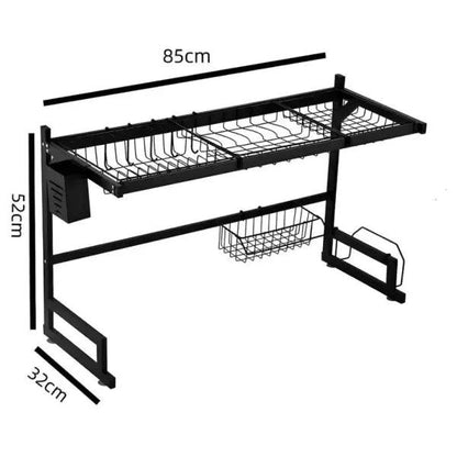 Scurgator Vase Deasupra Ghiuvetei Cu Suport Pentru Tacamuri 85cm - eSeller.ro - Inovăm pentru confortul tău